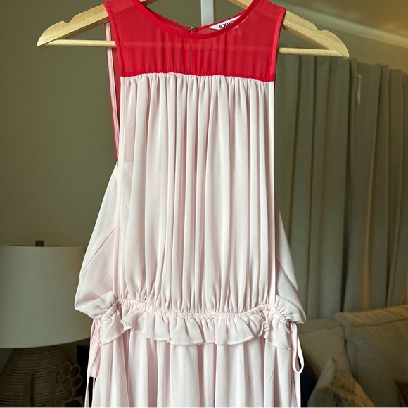 Express Women’s Red/pink Color Block Sleeveless Dress Size S - Picture 5 of 11